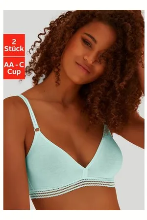 Petite Fleur Soft-bh zonder beugels, in een mooie driehoeksvorm (2-delig, Set van 2)