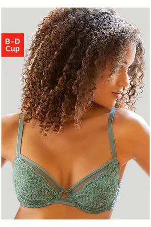 Lascana Beugel-bh met fijn kant en doorzichtige mesh, sexy lingerie