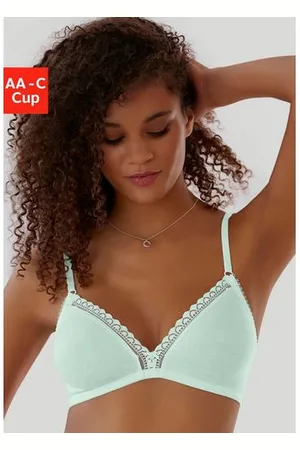 Lascana Bralette-bh zonder beugels, gemaakt van biologisch katoen