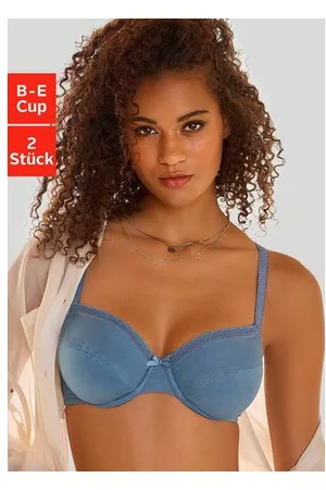 Nuance Beugel-bh van zacht katoen, basic dessous (Set van 2)