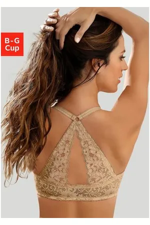 Lascana Bh met steuncups Premium Dessous met prachtige kanten achterkant en voorsluiting, ondergoed
