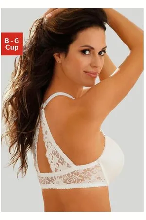 Lascana Bh met steuncups Premium Dessous met prachtige kanten achterkant en voorsluiting, ondergoed
