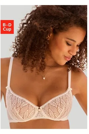 vivance collection Beugel-bh van transparant kant in bladvorm, lingerie