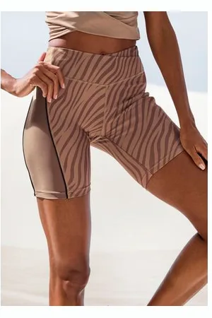 Lascana Short -Sportshorts, Korte broek Sportshorts met subtiele zebraprint