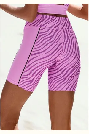 Lascana Short -Sportshorts, Korte broek Sportshorts met subtiele zebraprint
