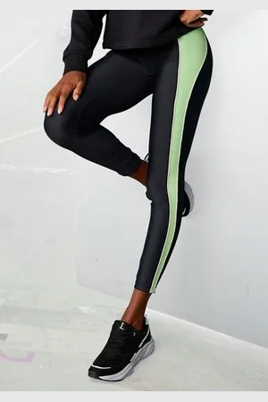 Lascana Legging -Sportbroek Sportbroek met contrasterende zijstreep