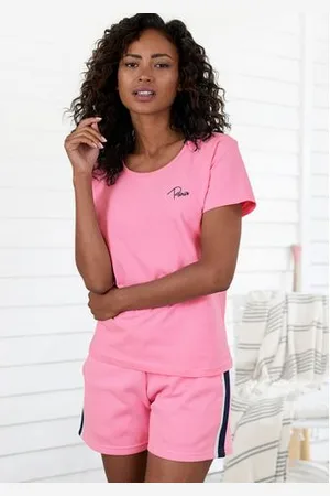vivance collection Shirt met korte mouwen -T-Shirt T-shirt met borduursel, loungewear