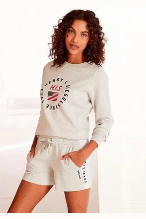 H.I.S Sweatshirt met logoprint, loungepak