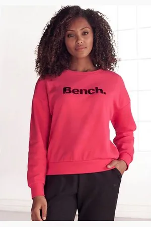 Bench Sweatshirt Loungeshirt met glanzende logoprint, loungewear