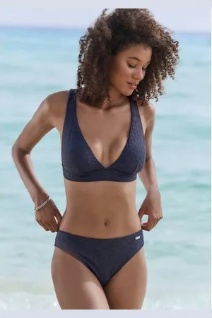 Buffalo Triangel-bikinitop Bubble met bloemige structuur