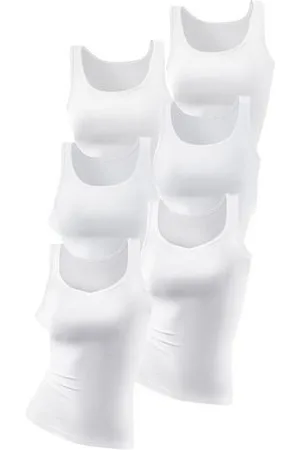 Petite Fleur Hemd van pure katoen, tanktop, onderhemd (6 stuks, Set van 6)