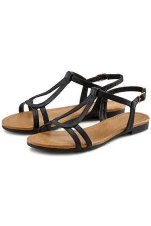 vivance collection Sandalen Sandalette, zomerschoen met verfijnde bandjes VEGAN