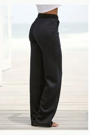 vivance collection Relaxbroek -Loungebroek met brede pijpen en van ultra-zachte sweatkwaliteit, loungewear