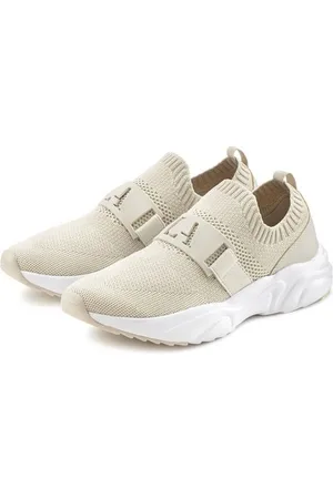 Lascana Sneakers Lage schoen, vrijetijdsschoen, slipper, chunky zool VEGAN