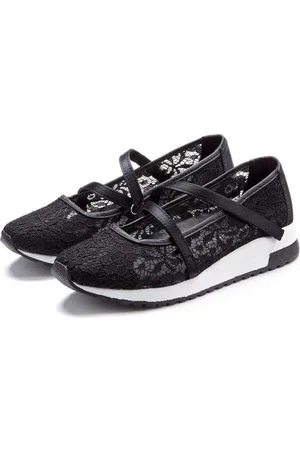 Lascana Sneaker-ballerina’s Slipper, lage schoen, sneaker, puntinzet, comfortabele binnenzool VEGAN