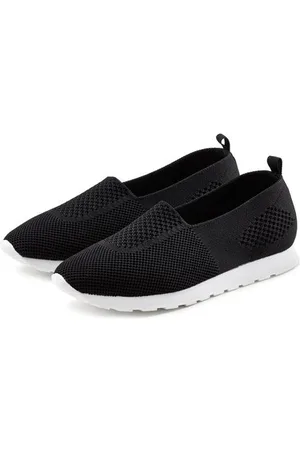 Lascana Sneakers van textiel, lage schoen, vrijetijdsschoen, slipper vegan