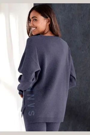 ELBSAND Sweater van hoogwaardige brei