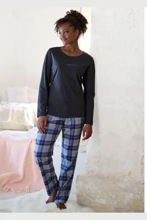 VIVANCE DREAMS Pyjama van knuffelzacht flanel (2-delig)