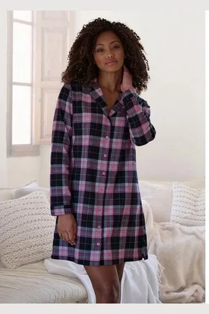 VIVANCE DREAMS Nachthemd van knuffelzacht flanel