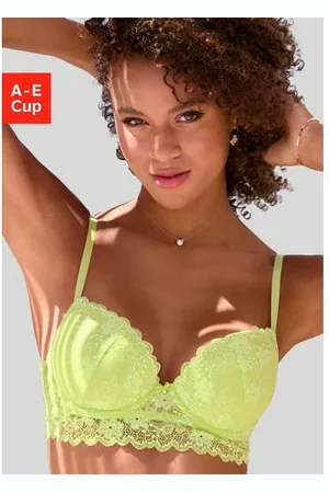 vivance collection Push-up-bh van jacquardkant in lichte lange vorm, sexy lingerie