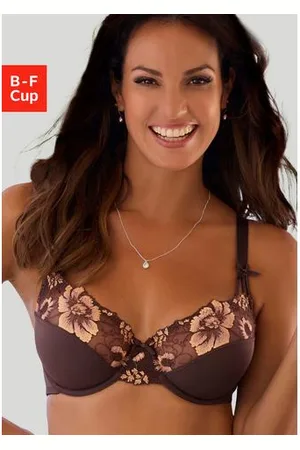 Nuance Beugel-bh met elegante geborduurde kant en mooie decoratieve bandjes, lingerie