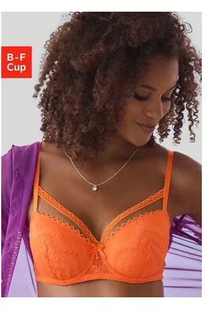 Lascana Bh met steuncups met modieuze zigzag-kant in balconnet-snede, lingerie