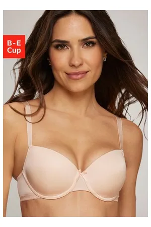 QS by s.Oliver Bh met steuncups met beugel en naadloos voorgevormde schalen, basic lingerie