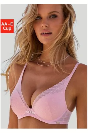 Lascana Push-up-bh met extra platte randen in high-apex ontwerp, lingerie