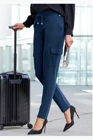 Lascana Cargobroek in zacht vloeiend materiaal, loungewear