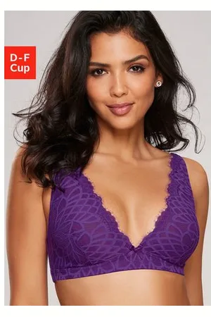 Lascana Bralette-bh Cara zonder beugel in edele high-apex ontwerp, sexy lingerie