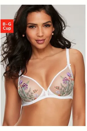 Lascana Beugel-bh Maria met bloemen van chique borduurkant, sexy dessous