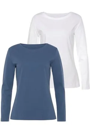 vivance collection Shirt met lange mouwen Van puur katoen van licht verwarmende interlock kwaliteit (2-delig, Set van 2)
