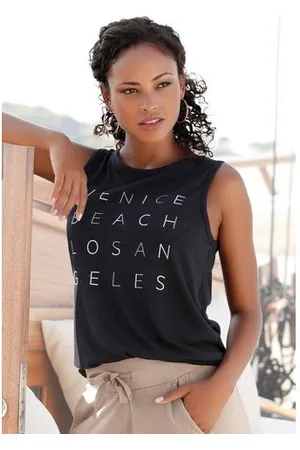 Venice Beach Tanktop met logoprint, tanktop
