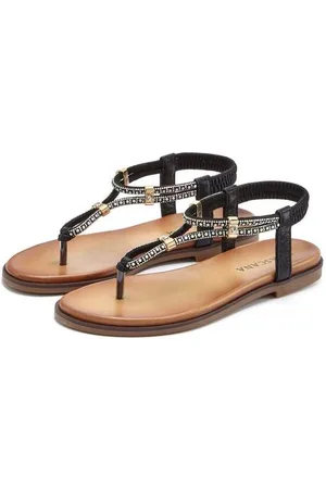Lascana Teenslippers met siersteentjes, sandaal vegan