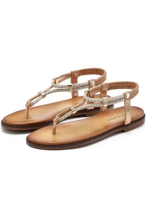Lascana Teenslippers met siersteentjes, sandaal vegan