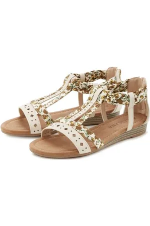 Lascana Sandalen Sandalette, zomerschoen met banden in festival-look VEGAN