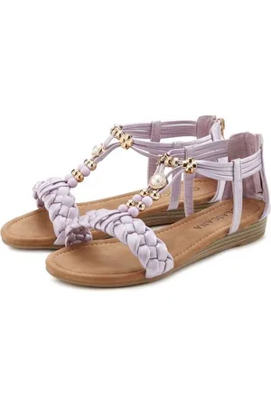 Lascana Sandalen Sandalette, zomerschoen met verfijnde band VEGAN