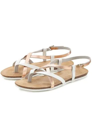 vivance collection Teenslippers Sandaal, sandalette, zomerschoen van hoogwaardig leer