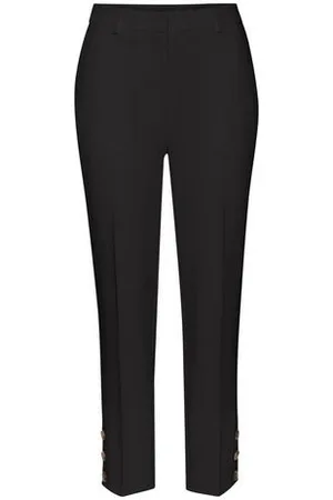 Lascana Pantalon met knopen aan de broekzoom, figuurvormend, pantalon, business-look