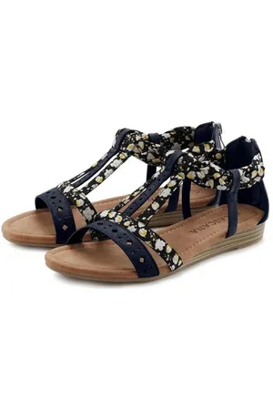 Lascana Sandalen Sandalette, zomerschoen met banden in festival-look VEGAN