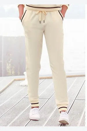 Lascana Sweatbroek met gestreepte ribboord, loungepak