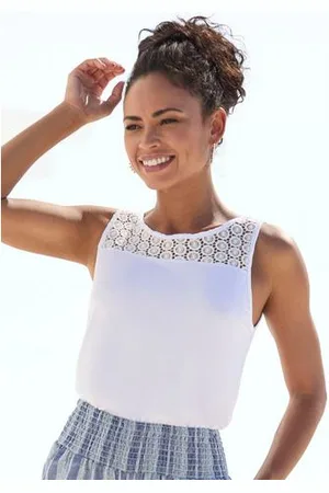 Buffalo Strandtop met kantdetail, modieus, tanktop, dames top