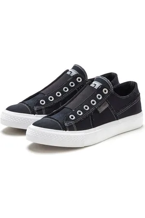 ELBSAND Slip-on sneakers uit textiel, comfortabele elastische inzet, lage schoen, casual schoen, slipper