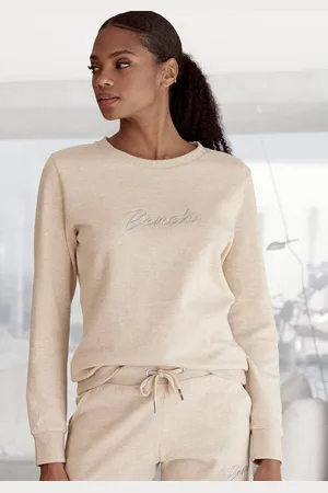 Bench Sweatshirt Loungeshirt met glanzende logo-borduurwerk, loungewear