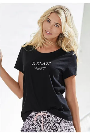 VIVANCE DREAMS Pyjama top met statementprint
