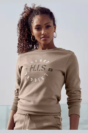 H.I.S Sweatshirt met grote logo-borduurwerk, loungepak