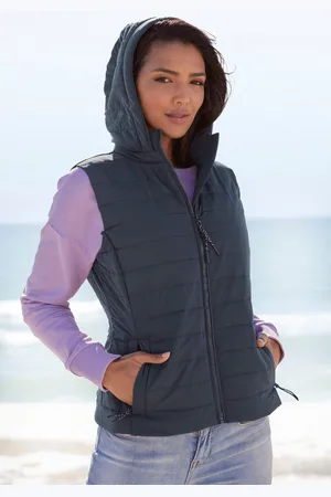 ELBSAND Bodywarmer met afneembare capuchon