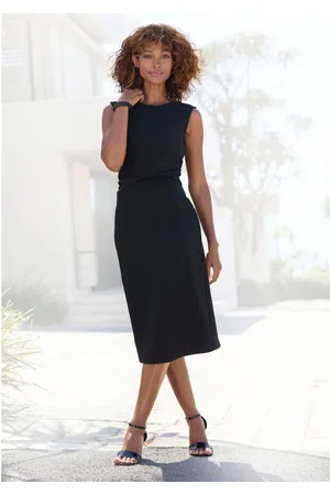 Lascana Kokerjurk met diepe ruguitsnijding, figuuraccentuerend, elegant