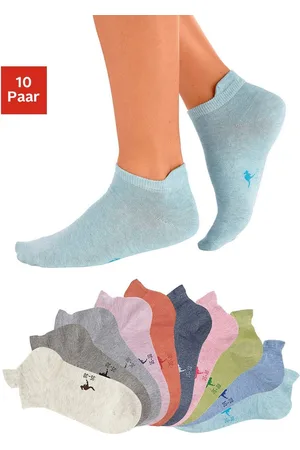 KangaROOS Sneakersokken met verlengd boord aan de achterkant (set, 10 paar)
