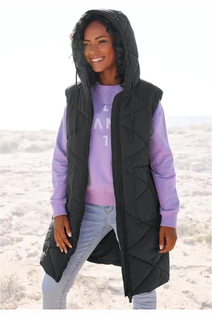 ELBSAND Bodywarmer met een capuchon